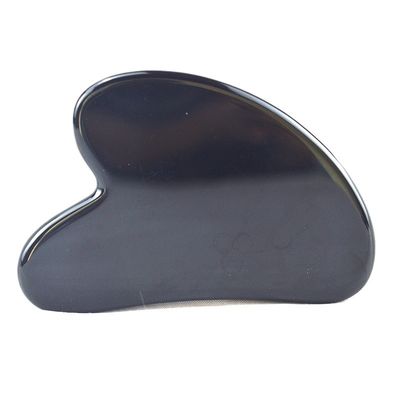 75*50mm Rose Quarz Jade Bian Stein Skulptur Herz Gua Sha Gesicht Skulptur Werkzeug für Hals Rücken Schulter Massage Anti-Aging