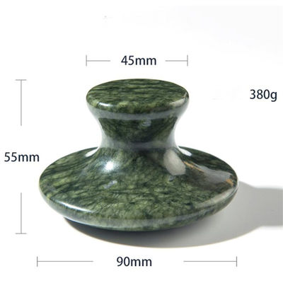 Erhältlichd Dunkelgrün Xiuyan Jade Pilz Gua Sha Werkzeug für Körperheilung und Energietherapie