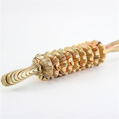 OEM ODM 38*5,5cm Holz Bauchmassage Roller Körpermassage Jade Roller