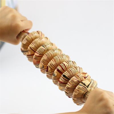 OEM ODM 38*5,5cm Holz Bauchmassage Roller Körpermassage Jade Roller