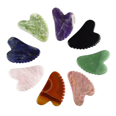 2024 Ankunft Natürliche Herzform Xiuyan Jade Gua Sha Schraubbrett Das ultimative Massagetool zur Ganzkörperentspannung