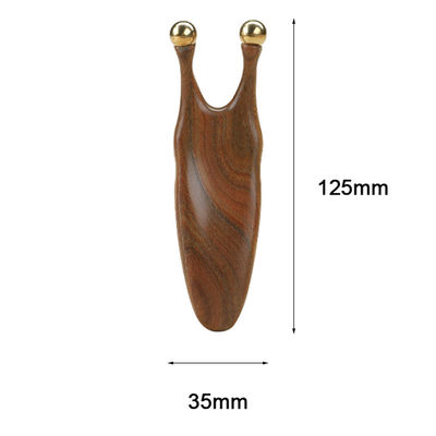 Reines Kupfer Sandelholz Gua Sha Massagetool zur Stimulation von Gesichts- und Augenakupunkten