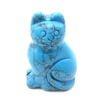 Gemstone Feng Shui-Stil Handgeschnitzte Agat Katzenfigur für Tierheilung und Dekoration