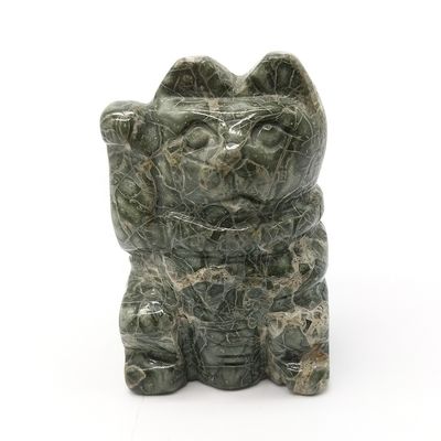 Gemstone Feng Shui-Stil Handgeschnitzte Agat Katzenfigur für Tierheilung und Dekoration