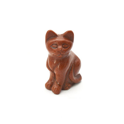 Gemstone Feng Shui-Stil Handgeschnitzte Agat Katzenfigur für Tierheilung und Dekoration