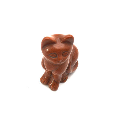 Gemstone Feng Shui-Stil Handgeschnitzte Agat Katzenfigur für Tierheilung und Dekoration