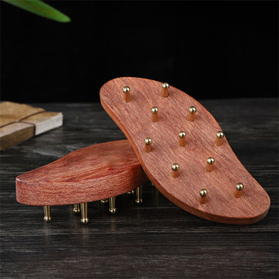 Körpermassager für Ganzkörpermassage Rosenholz Griff Kupfer Meridian Massage Gua Sha Massager