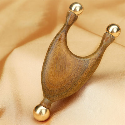 Vorteilhafte Sandelholz-Kupfer-Gua Sha-Massager für Akupunktur-Stimulation und Gesichtslifting-Werkzeug