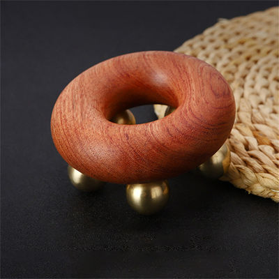 Gua Sha Funktion Handbuch Kupfer Bauchmassager Buche Körper Meridian Massage Bürste für Taille Haut Straffen und Formen