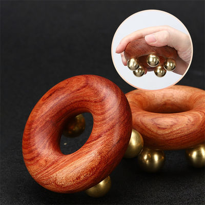Gua Sha Funktion Handbuch Kupfer Bauchmassager Buche Körper Meridian Massage Bürste für Taille Haut Straffen und Formen