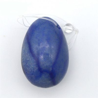 Blaue Aventurin Yoni Massage Eier Volkskunst Stil für Frauen Kegel Stärkung Set