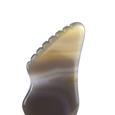 Körpermuskeln Massage-Ausrüstung Trend Weiße Achat Gua Sha Schablone für Selbst- und Körperpflege