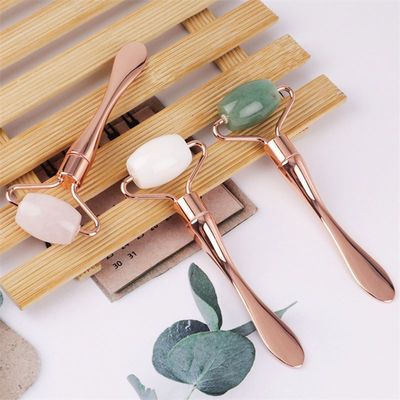 Customized Logo Availabled Metall Gesichtslifting Schönheitsgerät für Schönheitspflege und Jade Roller Set