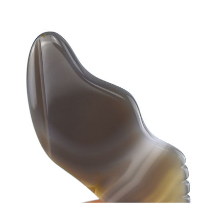 Körpermuskeln Massage-Ausrüstung Trend Weiße Achat Gua Sha Schablone für Selbst- und Körperpflege