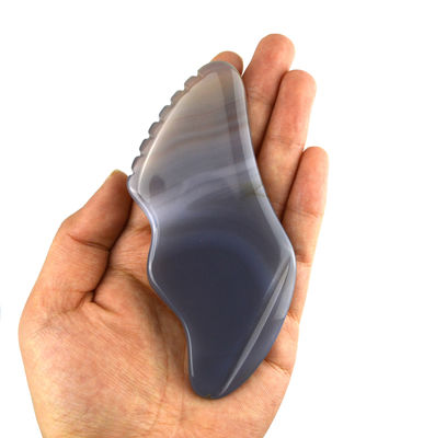 Körpermuskeln Massage-Ausrüstung Trend Weiße Achat Gua Sha Schablone für Selbst- und Körperpflege