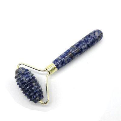 Gesichtsmassage Technologie Polster Naturblau Punktstein Einkopf Spiked Jade Roller Anti-Aging mit Technologie
