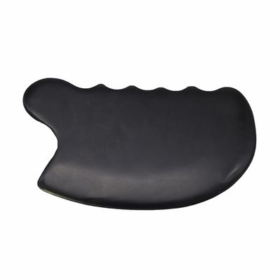 Rein natürlicher schwarzer Bian Stein Gua Sha Brett Massage Gesichts Kosmetik Lift Straffen Haut Ganzkörper Gesichtsmassager