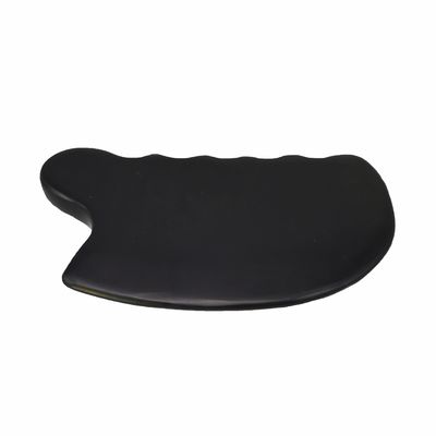 Rein natürlicher schwarzer Bian Stein Gua Sha Brett Massage Gesichts Kosmetik Lift Straffen Haut Ganzkörper Gesichtsmassager