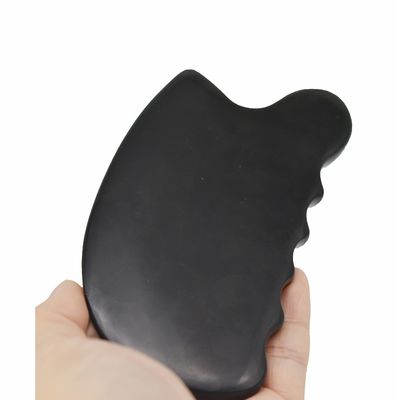 Rein natürlicher schwarzer Bian Stein Gua Sha Brett Massage Gesichts Kosmetik Lift Straffen Haut Ganzkörper Gesichtsmassager