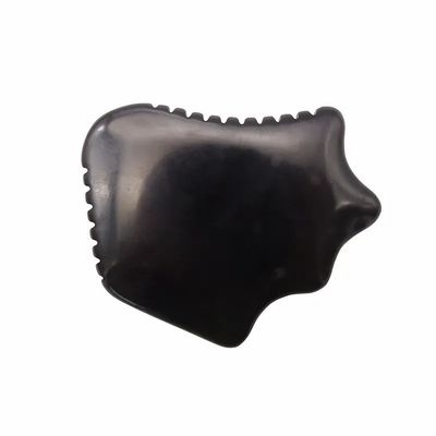 Natürliches Schwarzes Obsidian Gua Sha Board für Hautpflege Schaben Gesichtsmassage Entspannung