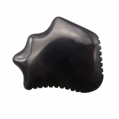 Natürliches Schwarzes Obsidian Gua Sha Board für Hautpflege Schaben Gesichtsmassage Entspannung