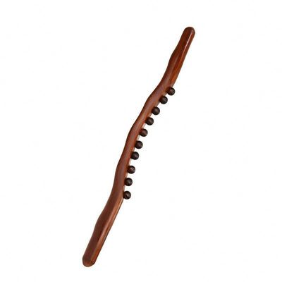 400g/pc Kohlenstoffhaltige Buche Holz Körper Meridian Baggern Massage Stick Holz Gua Sha Schrauben Massage Werkzeug