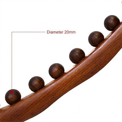 400g/pc Kohlenstoffhaltige Buche Holz Körper Meridian Baggern Massage Stick Holz Gua Sha Schrauben Massage Werkzeug