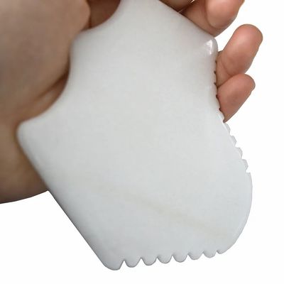 Natürliche Weiße Jade Gua Sha Board für Gesichtsmassager und Schaben Therapie Design Eigenschaften
