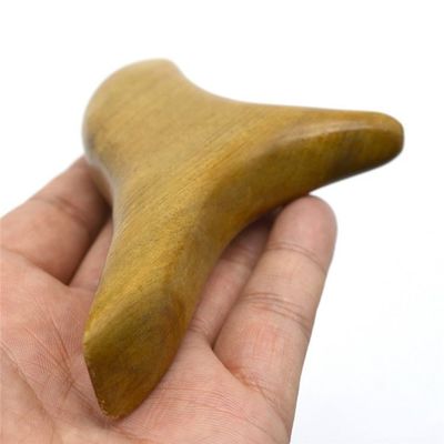 Eigenschaften Massager Naturholz Dreieck Gua Sha Werkzeuge für Fußmassage Selbstbedienung Schönheitsgeräte