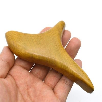 Eigenschaften Massager Naturholz Dreieck Gua Sha Werkzeuge für Fußmassage Selbstbedienung Schönheitsgeräte