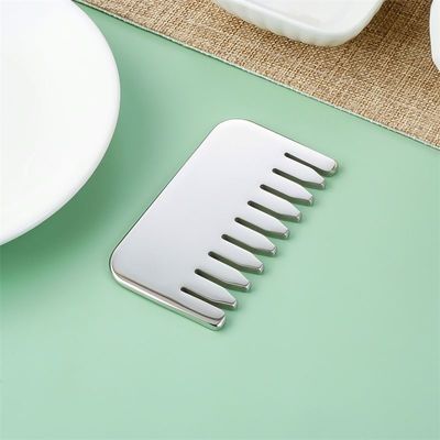 Körpermassage und Kopfhautentspannung 304 Edelstahl Gua Sha Kamm Kopfhautentspannung und Haarwachstum Kopf Gua Sha Massagetool