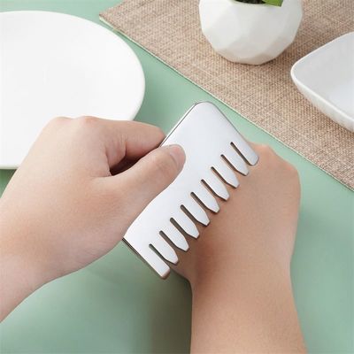 Körpermassage und Kopfhautentspannung 304 Edelstahl Gua Sha Kamm Kopfhautentspannung und Haarwachstum Kopf Gua Sha Massagetool