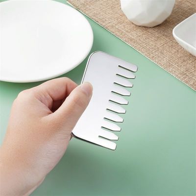 Körpermassage und Kopfhautentspannung 304 Edelstahl Gua Sha Kamm Kopfhautentspannung und Haarwachstum Kopf Gua Sha Massagetool