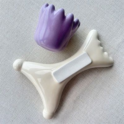 OEM/ODM X-förmige Keramik Gua Sha Scraping Massager Schönheitssalon unerlässlich für Gesichtsentspannung
