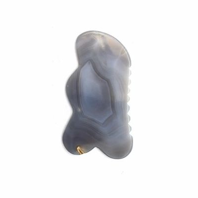 Handgefertigte natürliche Agate Gua Sha Scraping Massage-Werkzeug für die traditionelle Akupunktur Heilung
