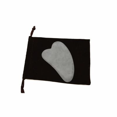 Handgriffiges Gua Sha-Werkzeug aus weißem Jade für effektive Muskelmassage und Schönheitspflege