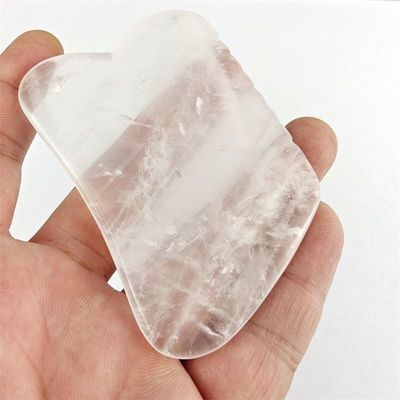 Gesichtsmassage-Werkzeug Klares Quarz Gua Sha Schraubwerkzeug für SPA und Akupunkturbehandlung