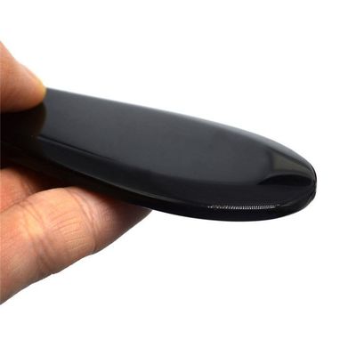 Obsidian-Fisch-Form-Gua Sha-Scraping-Massage-Werkzeuge für benutzerdefiniertes Logo Gesicht und Körper Plug-in Stromquelle