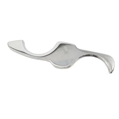 Massager S-förmige Edelstahl Gua Sha Board für Rücken Meridian Schrauben Massagetool