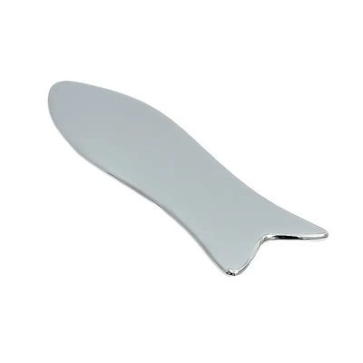 2024 Heißer Fisch in Form von Edelstahl-Scraper Handmassage für das Gesicht Gua Sha Werkzeug für Gesichtslift und Hautverjüngung
