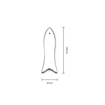 2024 Heißer Fisch in Form von Edelstahl-Scraper Handmassage für das Gesicht Gua Sha Werkzeug für Gesichtslift und Hautverjüngung