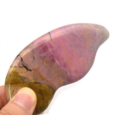 Körper-Gesundheitsmassage Essentielle natürliche Rhodochrosit Gua Sha Scraping Massager für die Gesundheitsfunktion