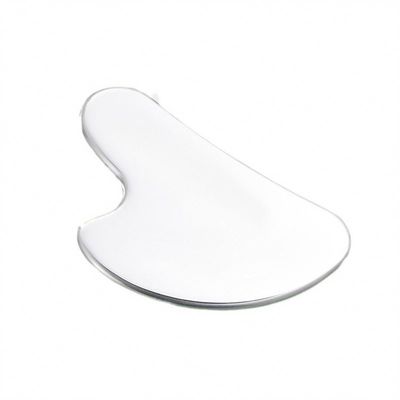 Customized Logo Hautpflege-Tool Edelstahl Herzförmiges Gua Sha Board für Gesichtslifting Metallmassager