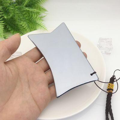 Terahertz-Platte Schrauben Massagetool Gua Sha Guasha Brett für den Rücken Körpermassager Körper mit individuellem Logo und Silber