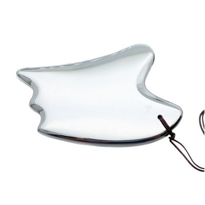 Natürliche Platte Terahertz Gua Sha Gesichtsmassage-Werkzeug Silber Herzform Massager für Schaben und Trigger-Punkte Behandlung