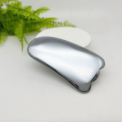 Personalisiertes Logo erhältlichd Silber Terahertz Gua Sha Massage Scraping Tool für Haut Spa Gesichtsschönheit