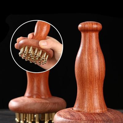 Gua Sha Funktion Messing Universal Meridian Massage Kamm Körpermassage Bürste Kopfhaut Entspannen Und Haarwachstum Kopf Massage Werkzeug