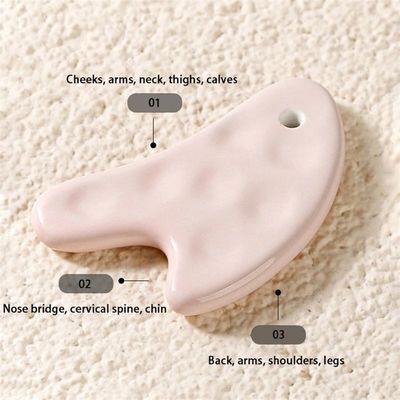 Erleben Sie die Vorteile von keramischem Gua Sha Tool persönliche Gesundheitspflege für Gesichts- und Körpermassage