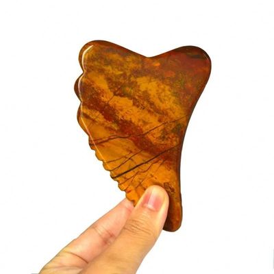 Gua Sha Scraping Massager Board Mookaite Jasper Gesichtsmittel 10cm*7cm*0.6cm ISO9001 zertifizierte Massage Board