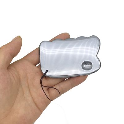Stil Terahertz-Platte Schaben Massagetool Gua Sha Guasha Brett für Rücken Körpermassager Silber